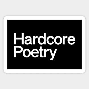 Hardcore Poetry Sticker